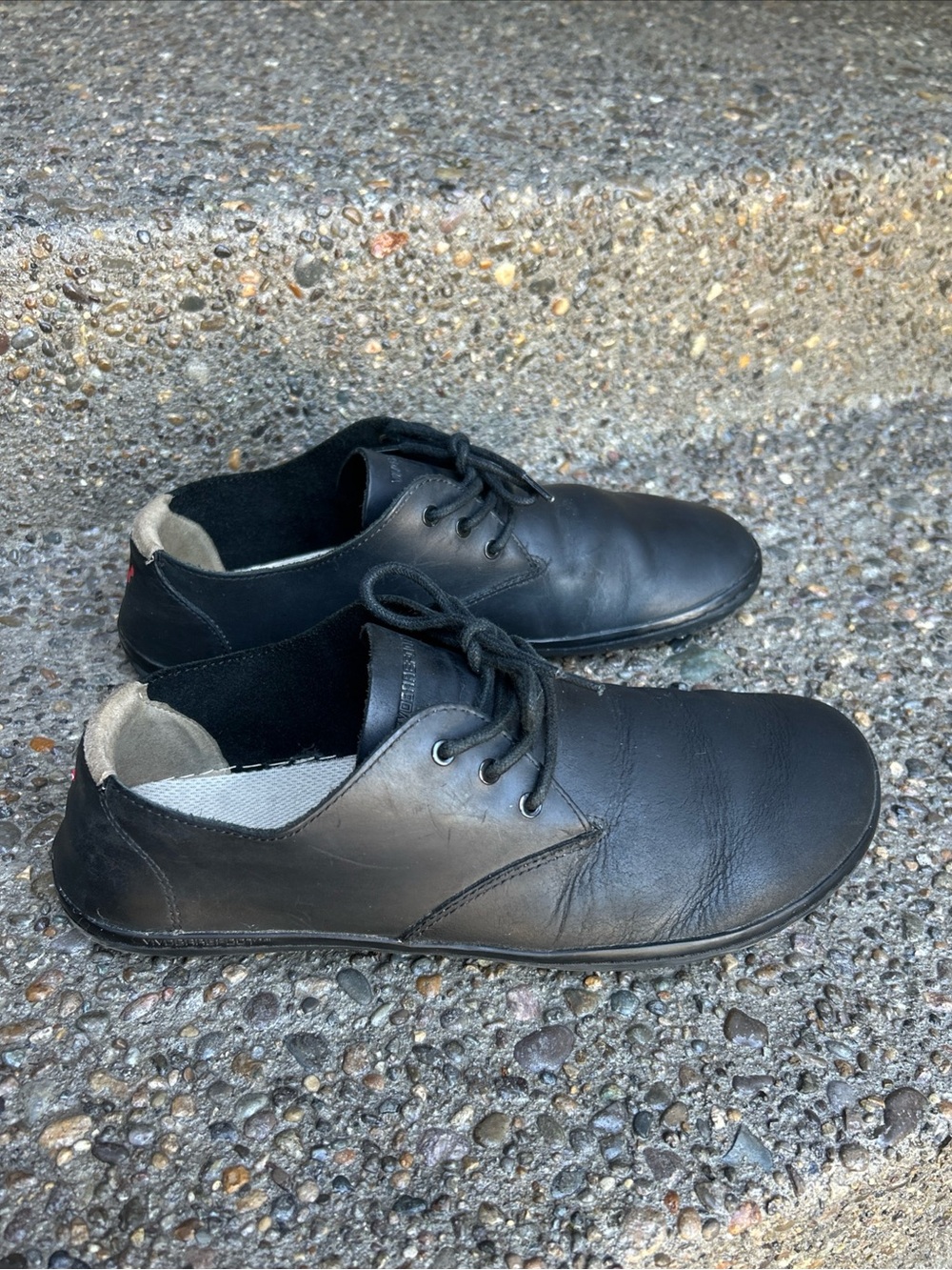 Vivo Barefoot Ra Oxford Dress Shoes Leather Black Men’s EU 43 Laces Wide Toebox